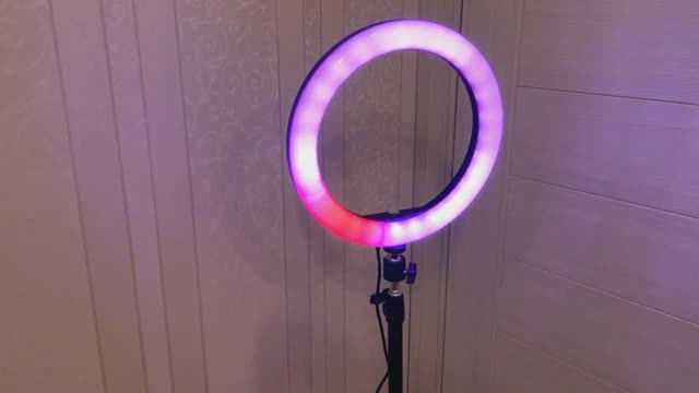 Кольцевая лампа RGB LED MJ26 обзор. Самая дешевая кольцевая лампа для стримов, фото и видеосъёмки! смотреть онлайн