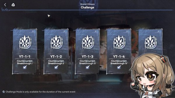 GFL2 Exilium ⬥ Challenge Mode в событии «Silvered Whispers»