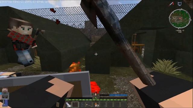 Русы против Ящеров, но в МАЙНКРАФТ #minecraft #craftz #minecraftmemes