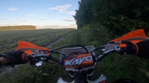 Вечерний выезд на Kayo k1 250mx. Покатушка на Kayo k1