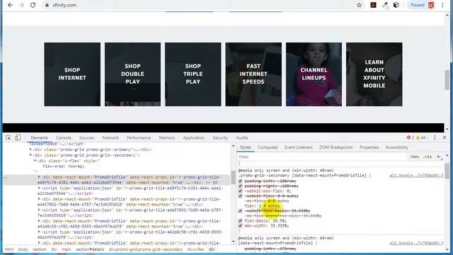 Анимация flex CSS на реальном сайте