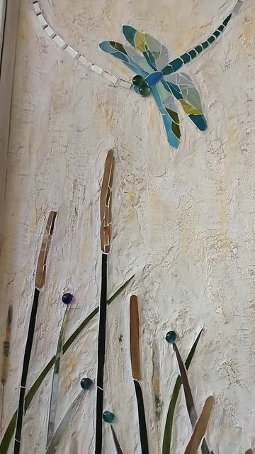 Панно со стеклянной и зеркальной мозаикой "Порхающие ? смотреть онлайн