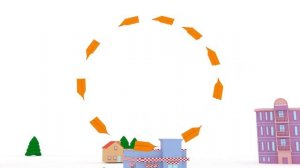 Катаемся на петле и учим цифры вместе с динозавриком И