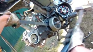 Как снять ротор генератора без съёмника на мопеде Аль?
