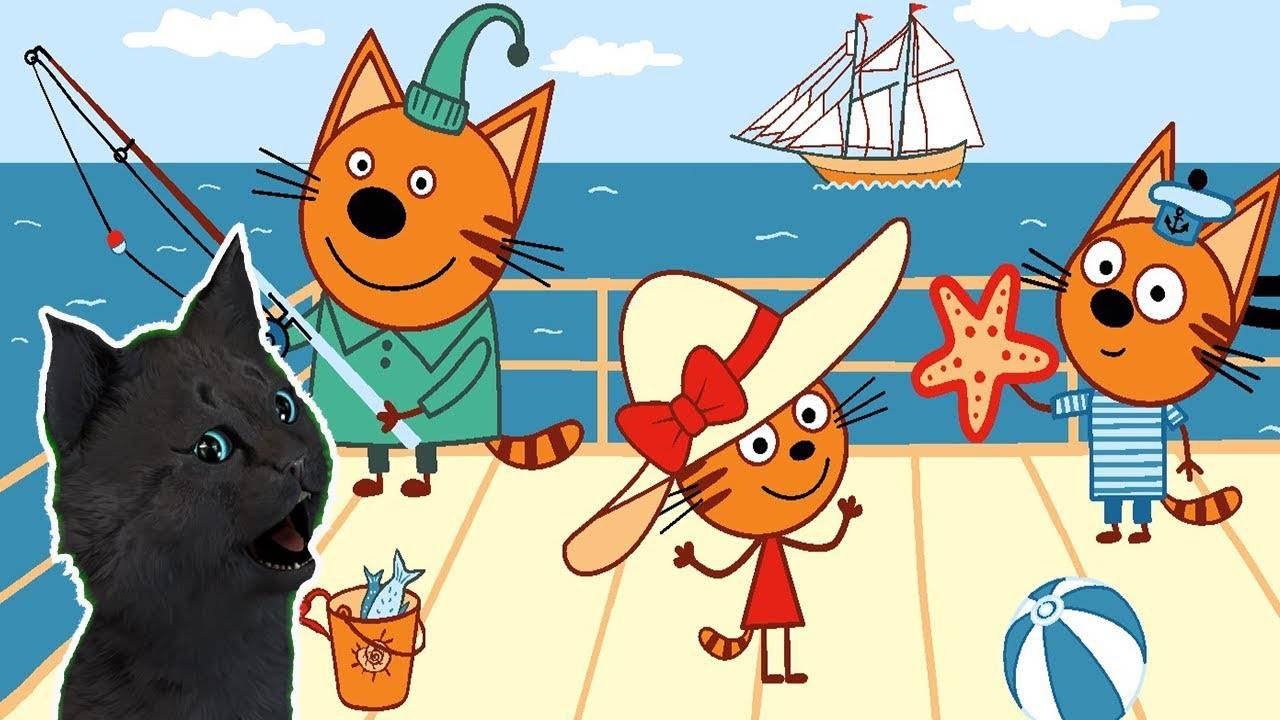 ТРИ КОТА ДАЙВИНГ В МОРЕ С ГОВОРЯЩИМ СУПЕР КОТОМ ( ИГРА для ДЕТЕЙ ) Три Кота Развивающие игры #161 смотреть онлайн