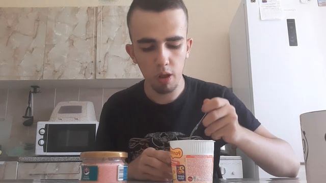 Мукбанг картофельное пюре икра керьешки чай зелёный И