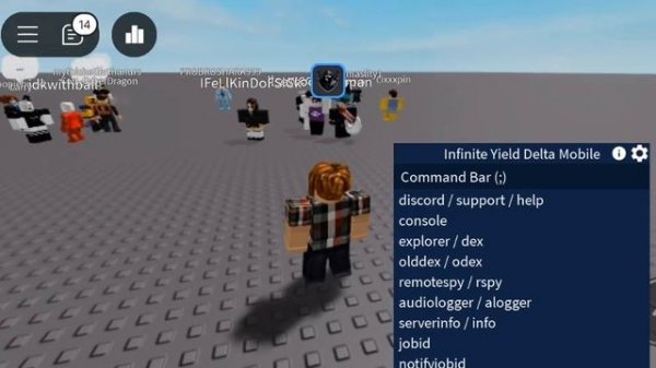 Команды в Infinite yeild! | ROBLOX DELTA