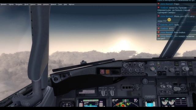 Пробуем P3Dv4. PMDG 738. UWWW - UUEE. Курумоч - Шереметьево. смотреть онлайн