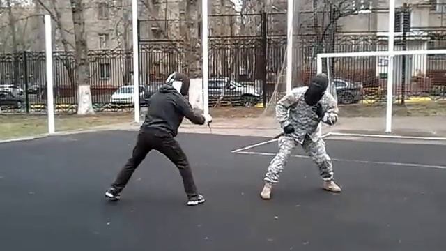 ШРНБ РУССКАЯ СЕЧА 18.04.15 (knife Fight) нижний хват