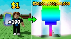 Noob With 100 Rainbow Candy Blossom Seed In Grow A Garden! Made Trillions!