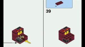 Конструктор Lego Minecraft лавовый куб, инструкция по сборке
