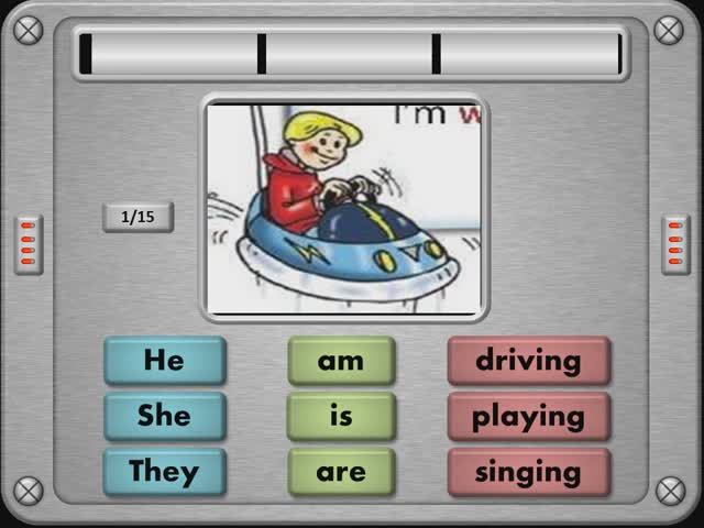 Present Continuous With Fun