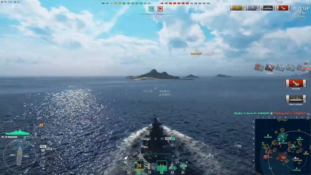 Линкор Missouri | 8 Врагов | WOWS |