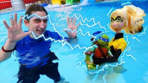 Акватим с Леди Баг объединились против злодея!  Как спасти аквапарк?