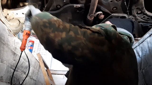 Колхозный ремонт глушителя