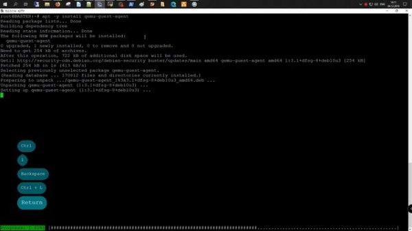 Установка  QEMU Guest Agent на Debian 10.2