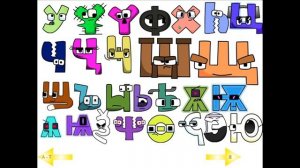 Russian alphabet lore А-Я Cryillic Version