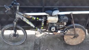 Велосипед с мотором от мотоблока. Сделал за 3 дня