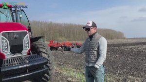 ИСПЫТАЛИ удивление от трактора YTO 2604 c четырехрядной дисковой бороной
