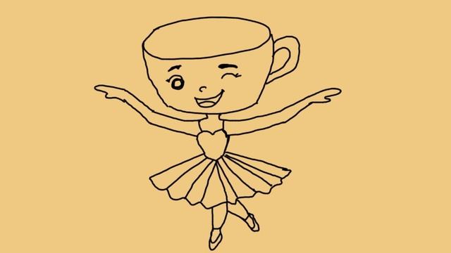 Ballerina Cappuccino. Рисую балерину капучино