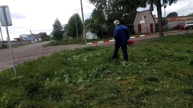 Бензокоса MARUYAMA BC 263H-RS со мной на шабашке. смотреть онлайн