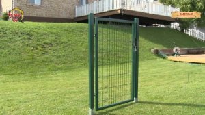 Монтаж калитки на забивной фундамент (опоры)