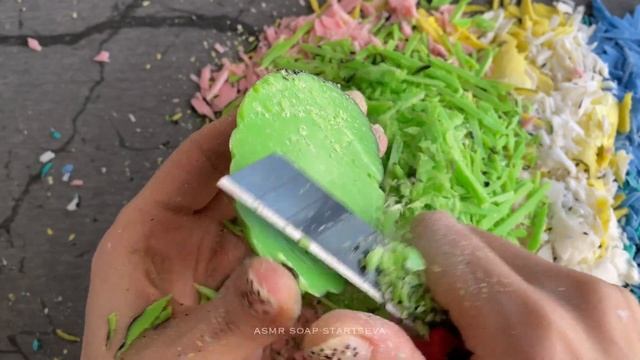 Asmr Cutting Painted Soap Strips | Резка вертикальных и горизонтальн?