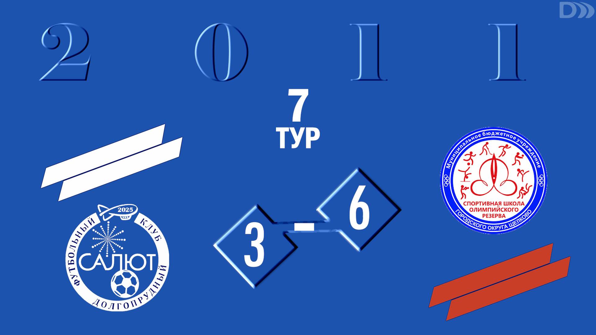 ФКС Салют 2011 3-6 СШОР (г.о.Щелково)