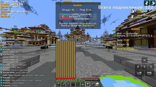 UZ Mening Serverimda Stream | Стрим на моём сервере | Играем в режим?