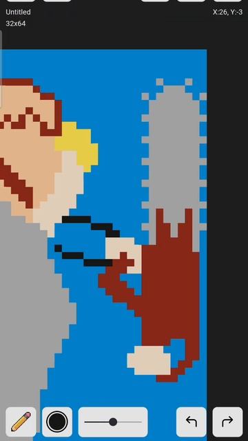 Людина-бензопила піксель арт спідпейнт смотреть онлайн