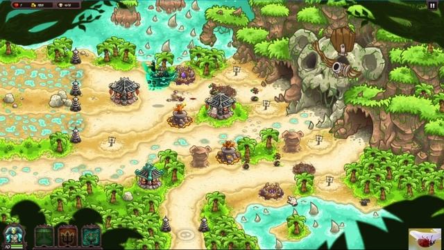Kingdom Rush Vengeance (Безумец) → 38. Остров Обезьян - Героическо смотреть онлайн