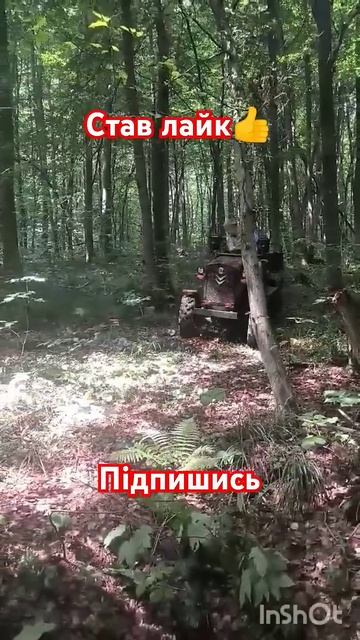 Петляю по лісі з дровами.#мінітрактор #4x4 #саморобний #п смотреть онлайн