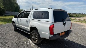 Ни дня без ФОТОНА Кунг в белом цвете модели СКАТ установлен на пикап Foton Tunland G7!