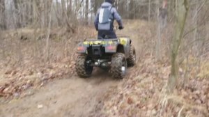 Электроквадроцикл Вездеход-04У под управлением мастера.