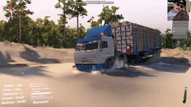 Spintires - СПИНТАЙРЕС ТЕСТ ДРАЙВ КАМАЗ 54115 - МОДЫ НА СПИНТ? смотреть онлайн