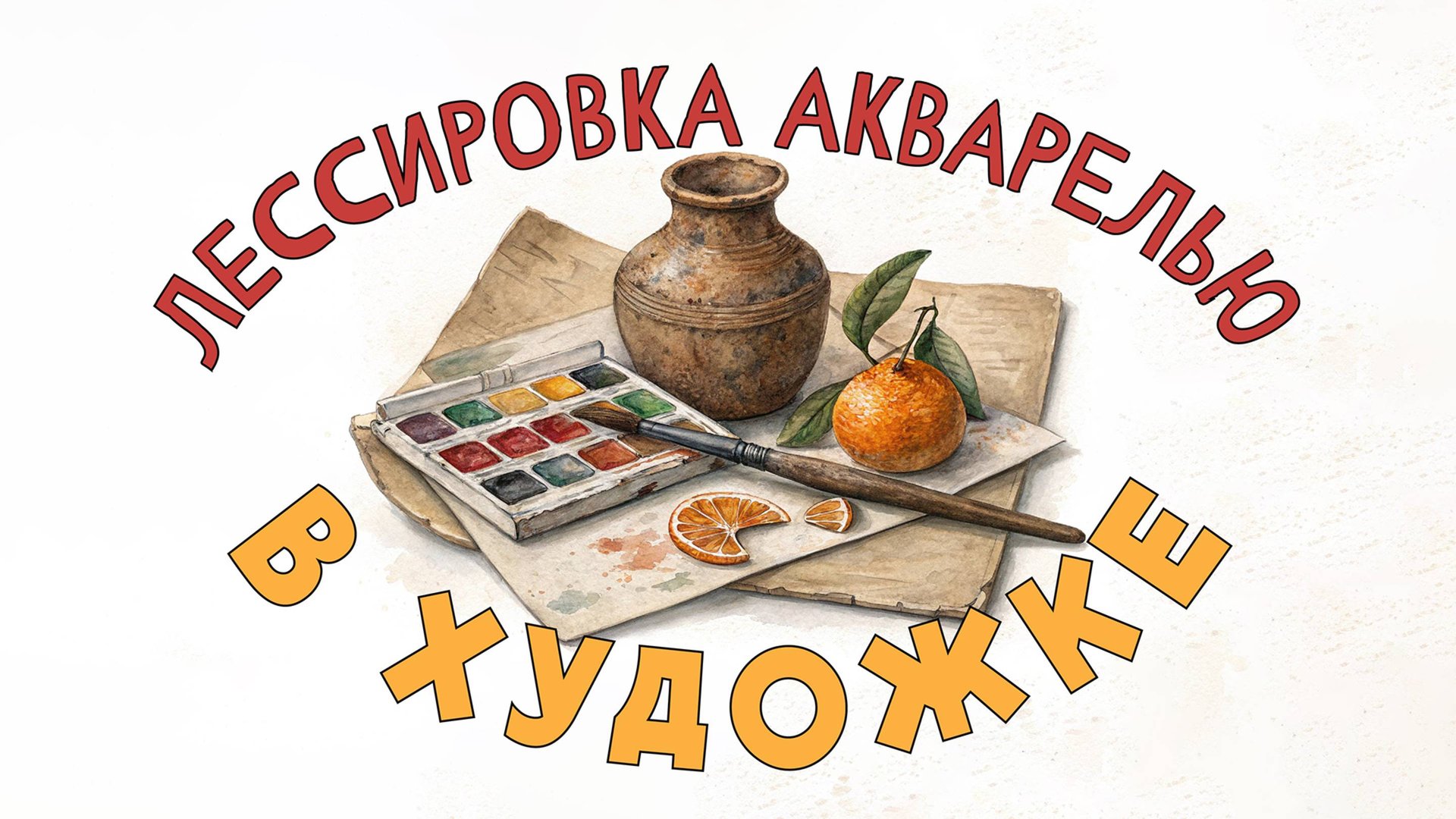 ЛЕССИРОВКА АКВАРЕЛЬЮ! Быстро, просто, понятно! смотреть онлайн