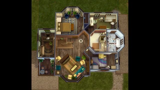 Дача в русском стиле в sims4 модернизированная. смотреть онлайн