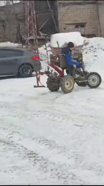 Минитрактор из мотоблока Агрос смотреть онлайн