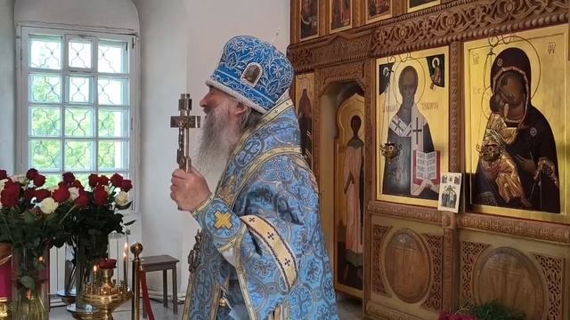 Проповедь митрополита Иоанна в праздник Владимирской иконы Божией Матери в Мироносицком монастыре смотреть онлайн