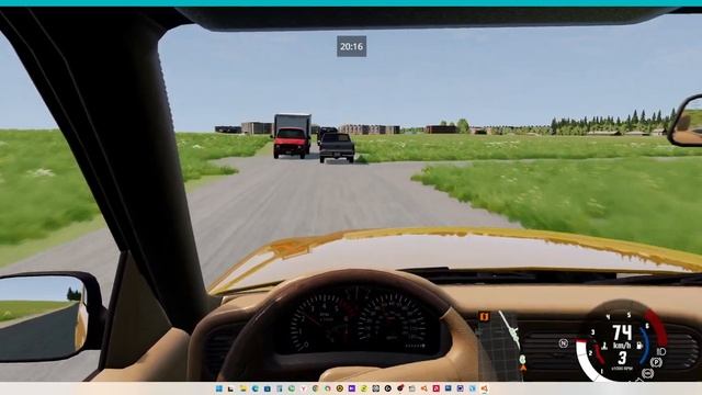 BeamNG.drive, свободное вождение. Карта - город Киров. Самый ?