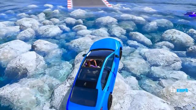 ПРОЕХАЛ ВОДНЫЕ КАМНИ на ГИГАНТСКОМ ДИНОКО КИНГ в ГТА 5 смотреть онлайн