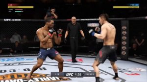 UFC 3 PS4 прохождение карьеры обзор боя бешанный нокаут л?