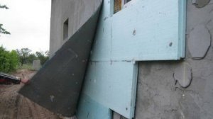 Что стало со стеной под пенопластом!