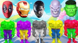 Яркие Мультики для детей. Мультики про Венома и Таноса. Смешные Детские мультики про супергероев