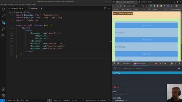 React для начинающих: Как работают useState и Event смотреть онлайн