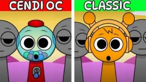 Cendi OC Но Классические Sprunki! Normal Vs Horror Стили!