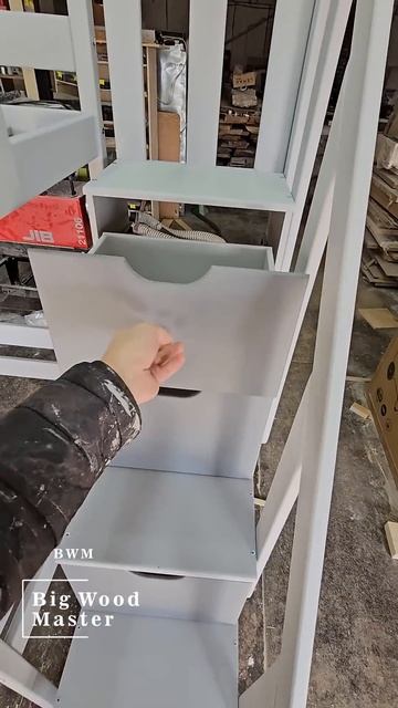 Кровать домик-чердак с лестницей-комодом #home #family #family # смотреть онлайн