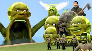 НОВЫЙ ПОЖИРАТЕЛЬ ДЫНИ ЛИН ГАН ПРОТИВ СЕМЕЙНОГО МОНСТРА ДЫНИ ЛИН ГАН В GARRY'S MOD