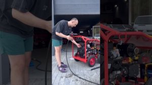 350 бар. Бензиновая мойка высокого давления. Как запуст?