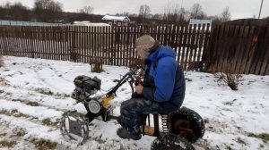 Мотоблок Habert 22HM и самодельный адаптер